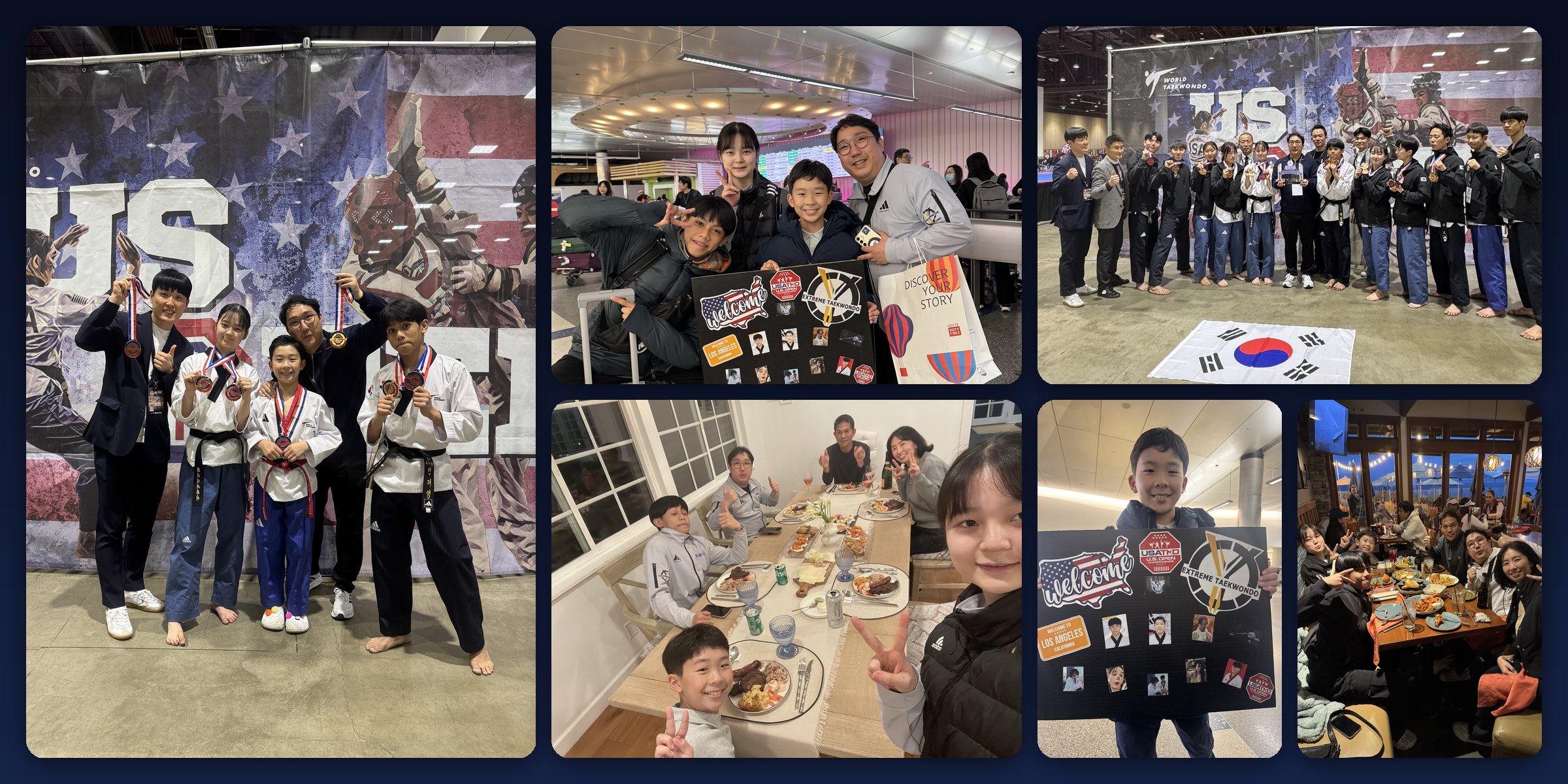 Welcoming and hosting the Korean national freestyle poomsae team at the 2025 U.S. Open