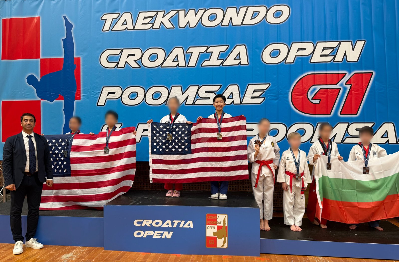 Gold medal podium, Mixed Pair, Croatia Open 2026